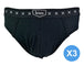 3 Pairs Mens Cotton Briefs in 2 Colours - Nexellus