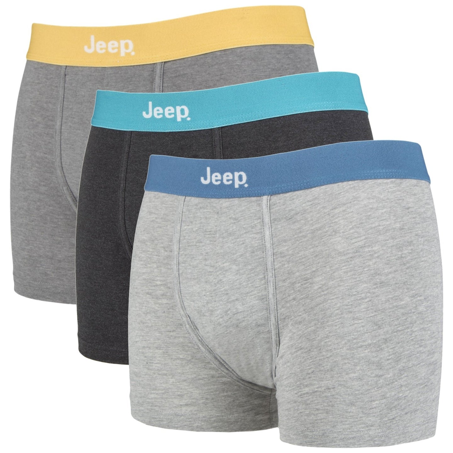 3 Pairs Mens Cotton Rich Fitted Trunks - Nexellus