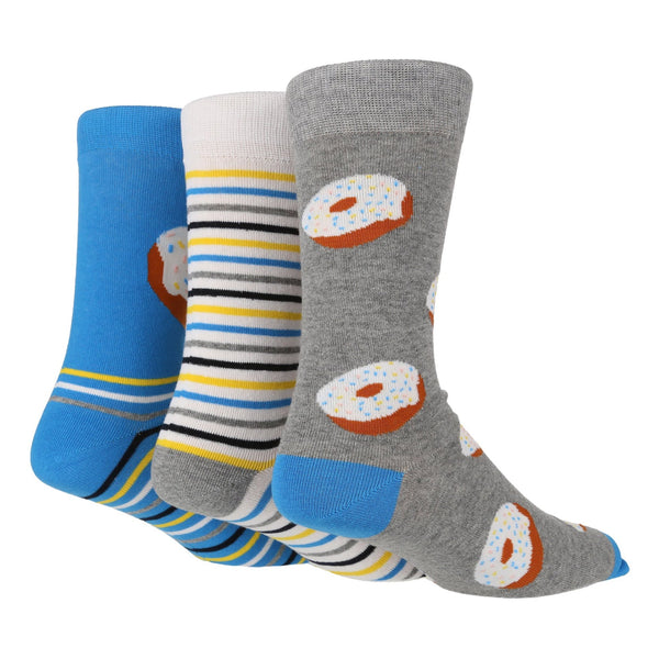 3 Pairs Mens Cotton Socks | Novelty - Nexellus