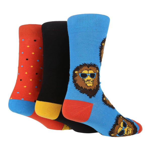 3 Pairs Mens Cotton Socks | Novelty - Nexellus