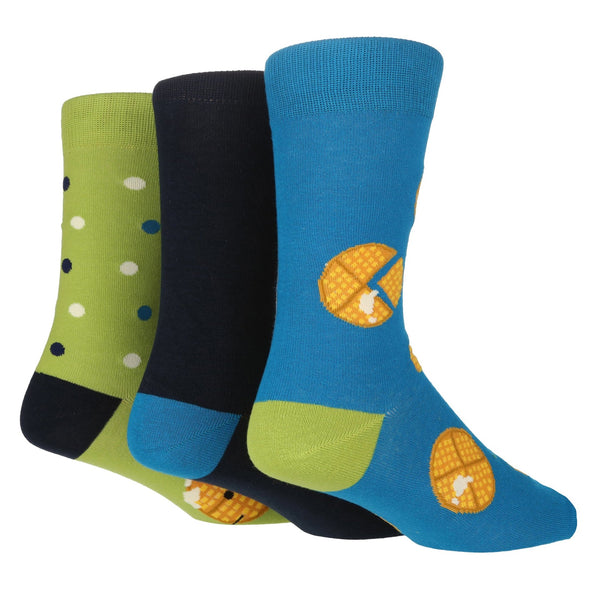 3 Pairs Mens Cotton Socks | Novelty - Nexellus