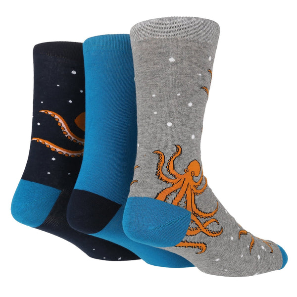 3 Pairs Mens Cotton Socks | Novelty - Nexellus