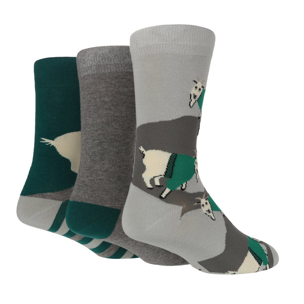 3 Pairs Mens Cotton Socks | Novelty - Nexellus