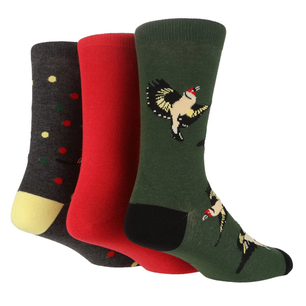 3 Pairs Mens Cotton Socks | Novelty - Nexellus