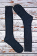 3 Pairs Mens Ribbed Knee High 100% Cotton Socks - Nexellus