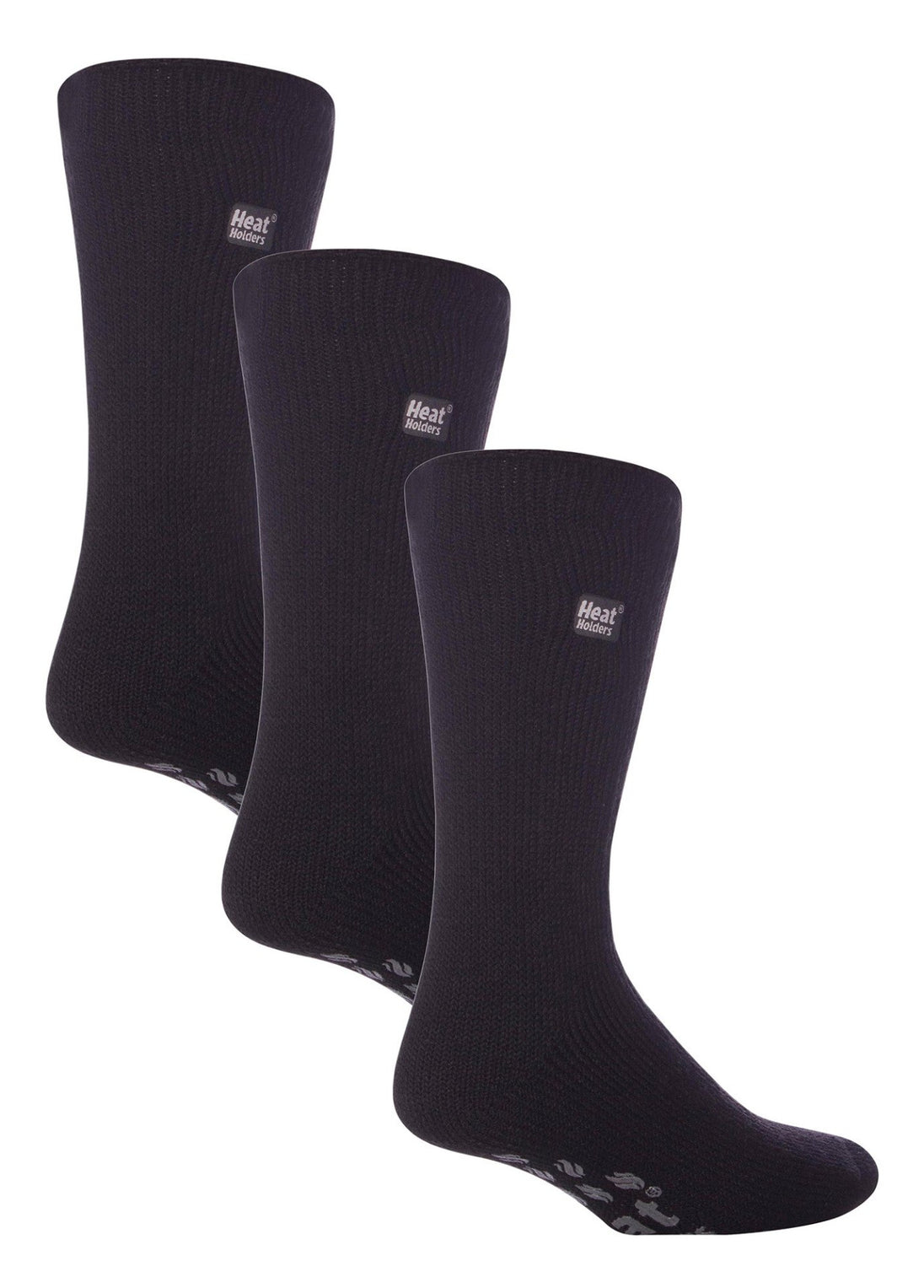 3 Pairs Mens Slipper Socks with Grips - Nexellus