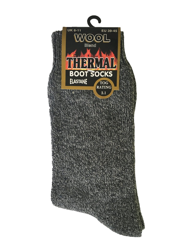 3 Pairs Mens Thick Thermal Wool Blend Hiking Socks - Nexellus