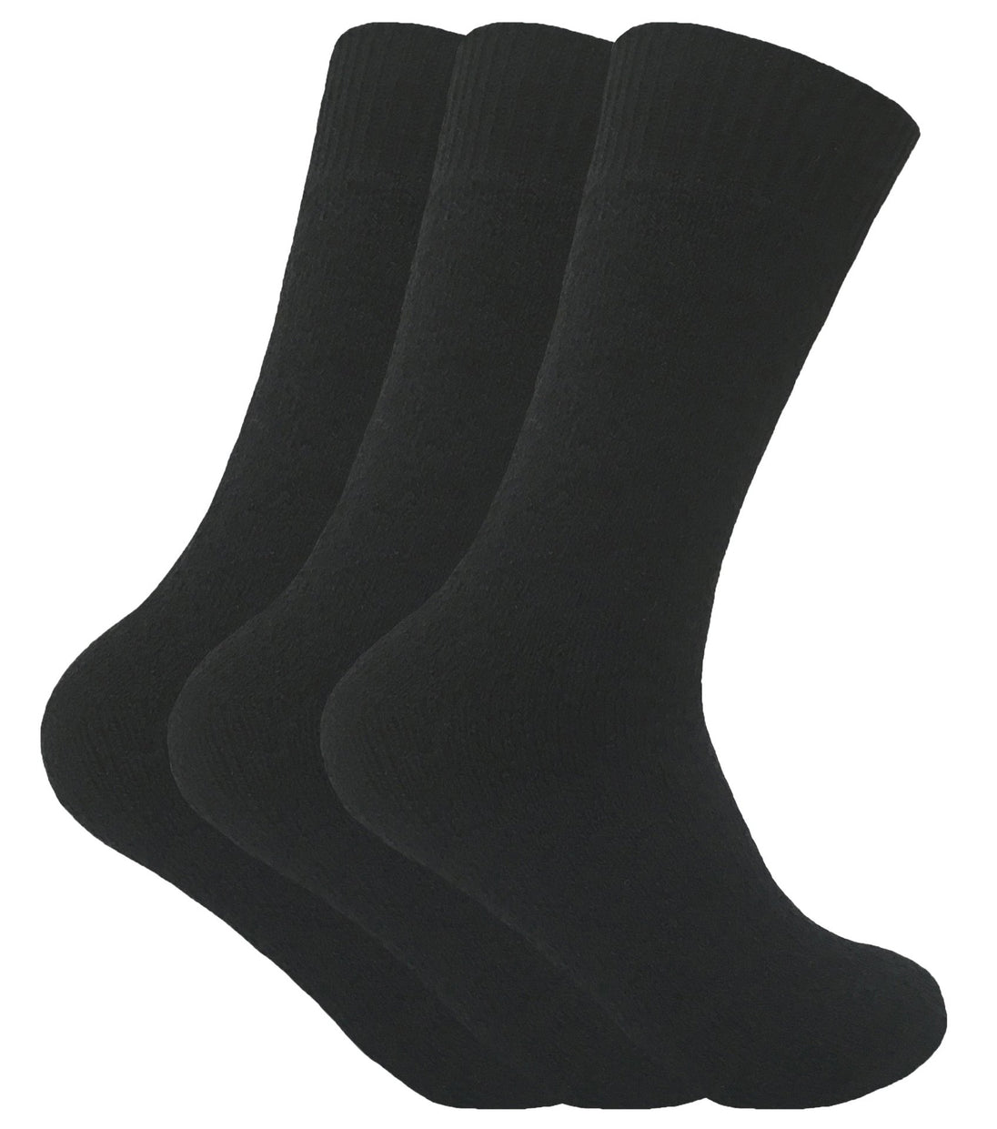 3 Pairs Mens Thick Thermal Wool Blend Hiking Socks - Nexellus