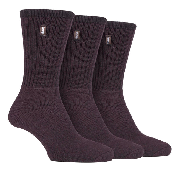 3 Pairs Mens Vintage Cotton Cushioned Socks - Nexellus