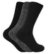 3 Pairs Mens Wool Blend Socks (WB Grey) - Nexellus