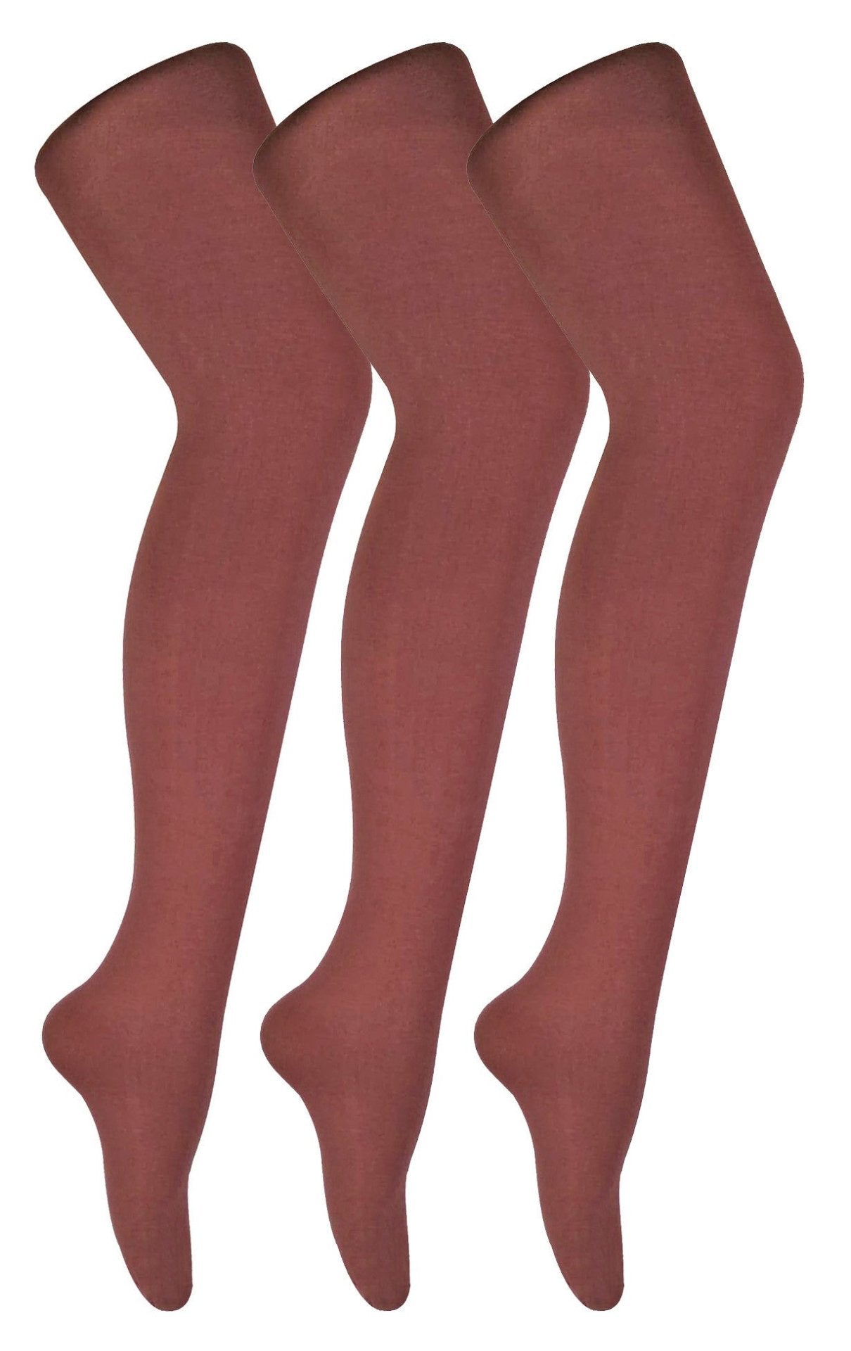 3 Pairs Womens Coloured Opaque 80 Denier Tights - Nexellus