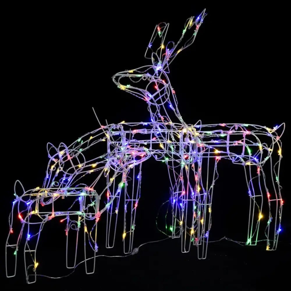 3 piece christmas light display reindeers 229 leds - Nexellus