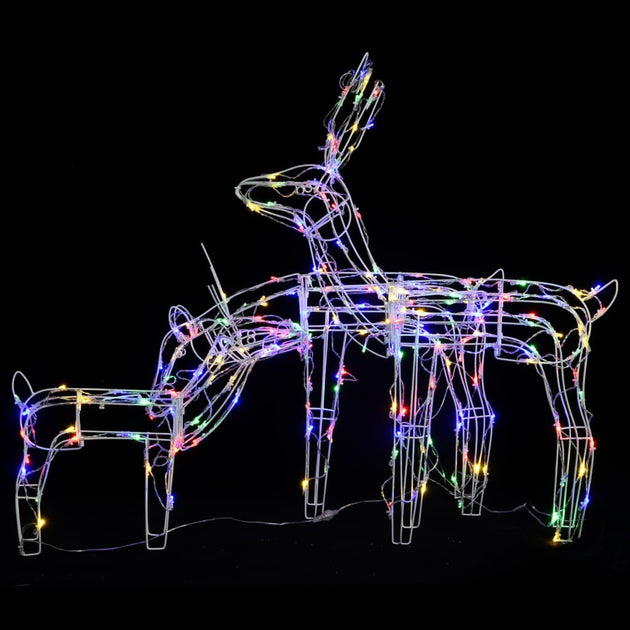 3 piece christmas light display reindeers 229 leds Nexellus