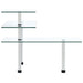 3 - Tier Corner Kitchen Shelf Tempered Glass - Nexellus