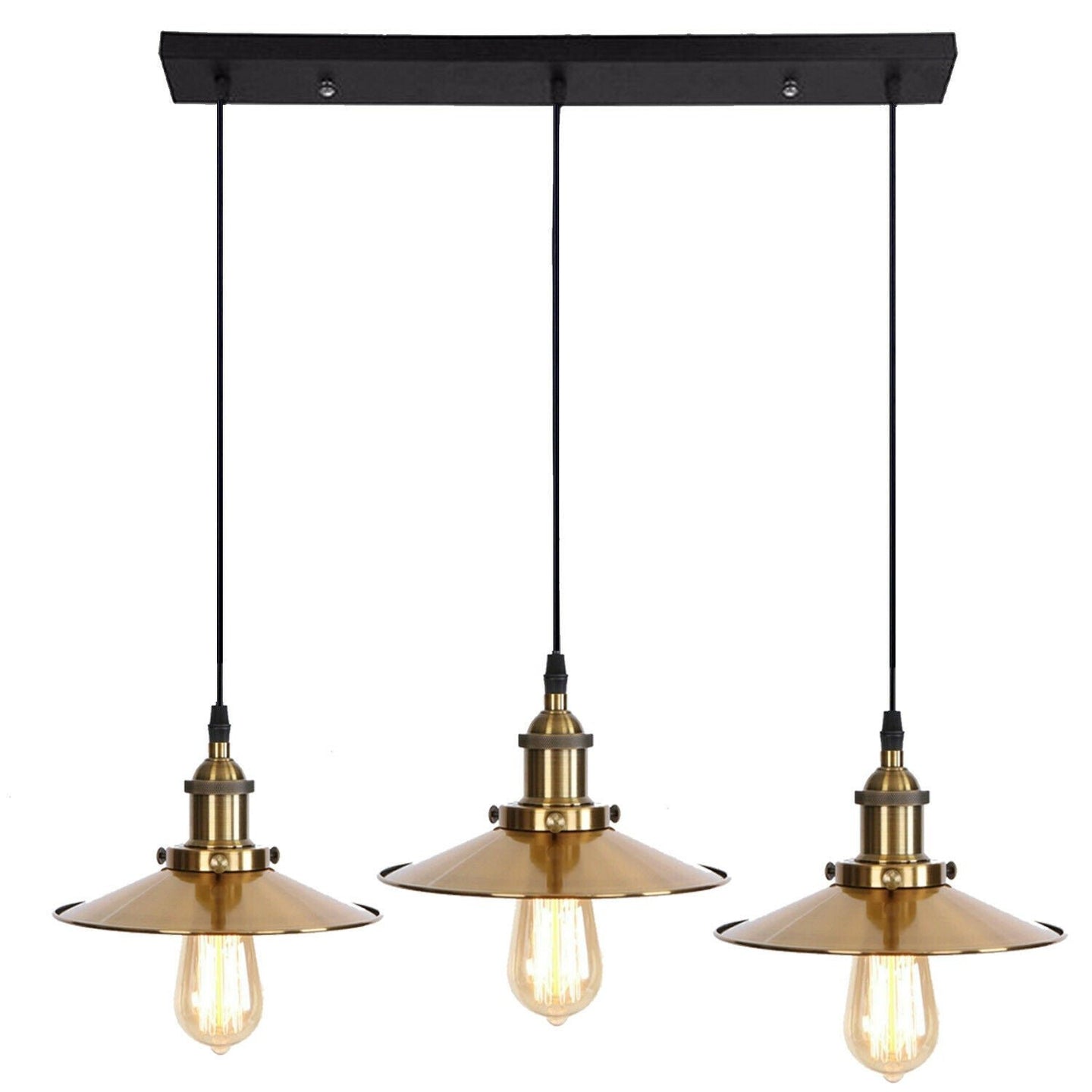 3 Way Modern Ceiling Pendant Cluster Light Fitting Industrial Pendant Lampshade~2139 - Nexellus