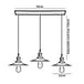 3 Way Modern Ceiling Pendant Cluster Light Fitting Industrial Pendant Lampshade~2139 - Nexellus