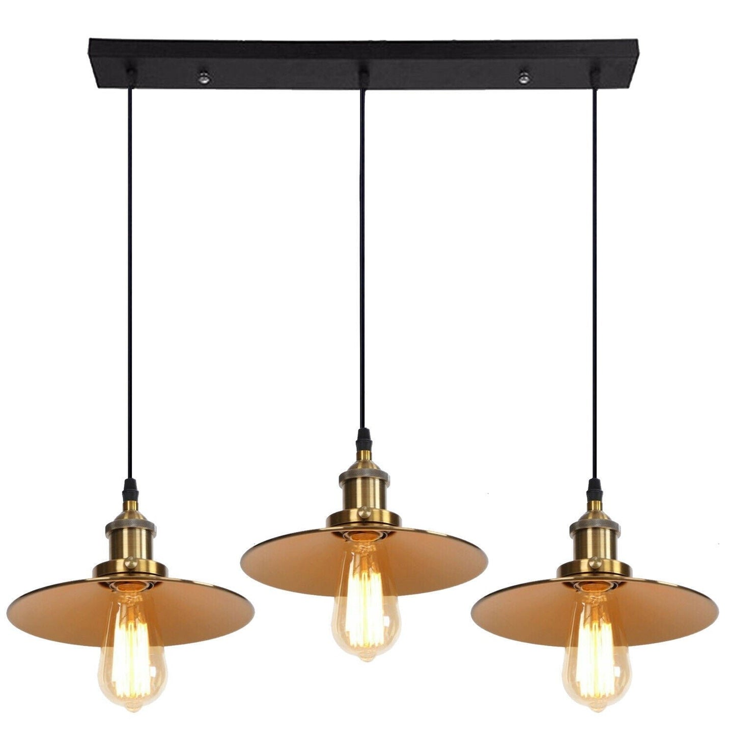 3 Way Modern Ceiling Pendant Cluster Light Fitting Industrial Pendant Lampshade~2139 - Nexellus