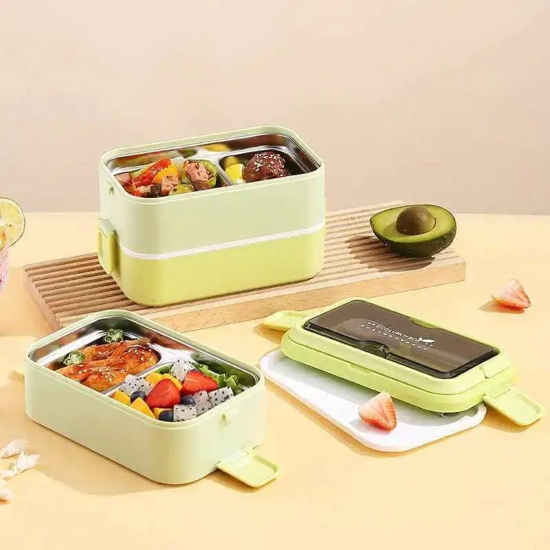 304 stainless steel lunch bento box heating portable fast food - Nexellus