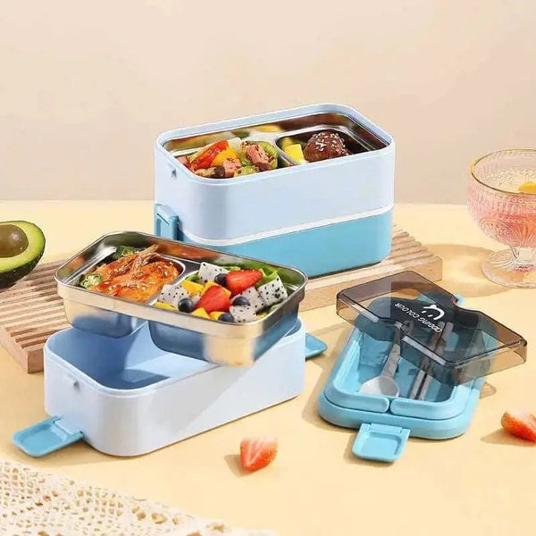 304 stainless steel lunch bento box heating portable fast food - Nexellus