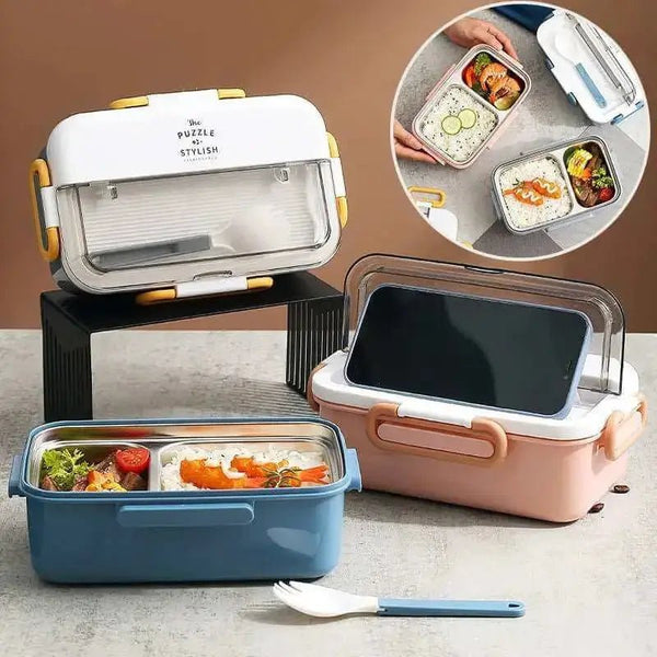 304 stainless steel lunch box with soup bowl school children’s - Nexellus