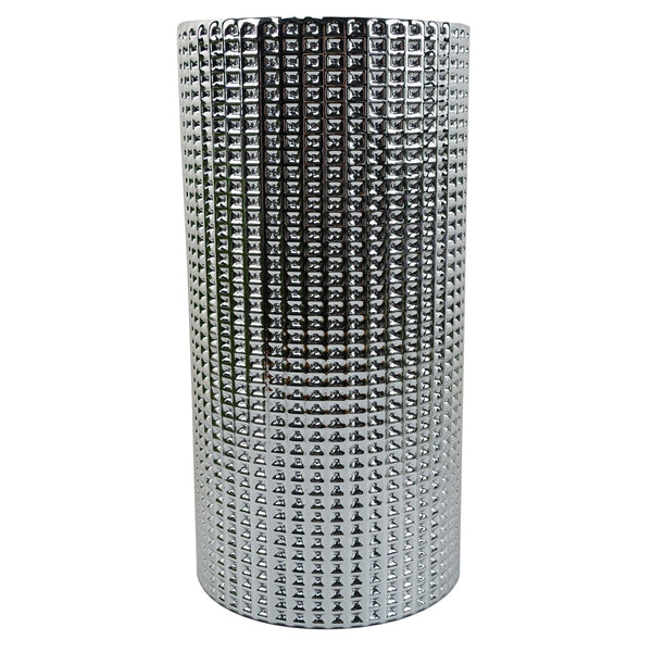 30cm Silver Dot Glass Vase - Nexellus