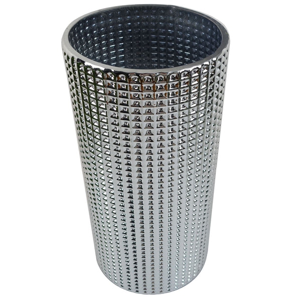 30cm Silver Dot Glass Vase - Nexellus