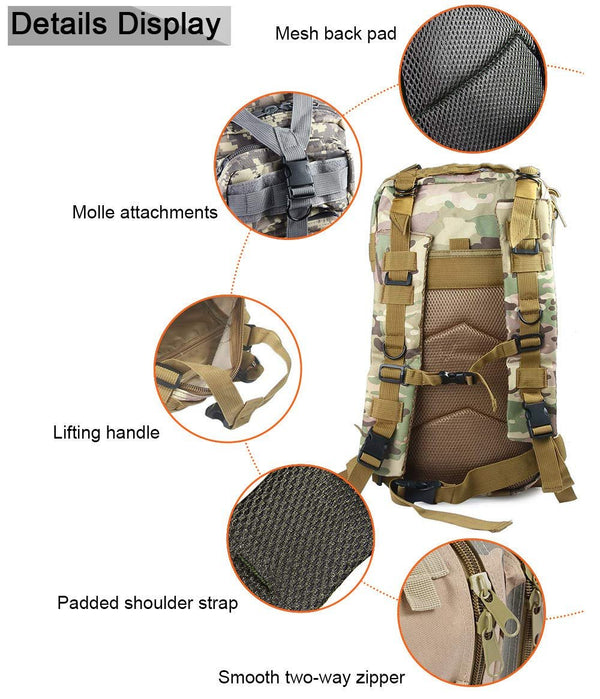 30L A15326 - Molle Tactical Backpack - Nexellus