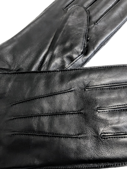 Black Leather Gloves - Nexellus