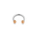 316L Surgical Steel Circular Barbell with Anodised Ball - Nexellus