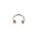 316L Surgical Steel Circular Barbell with Anodised Ball - Nexellus