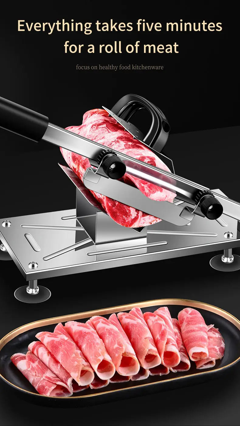 Lamb roll slicer frozen meat cutter slicer