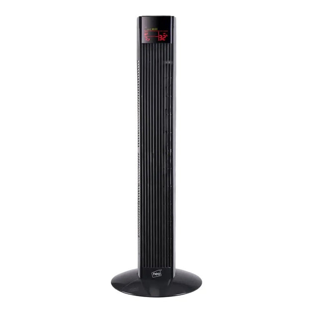 36’ free standing 3 speed tower fan with remote control - black - Nexellus