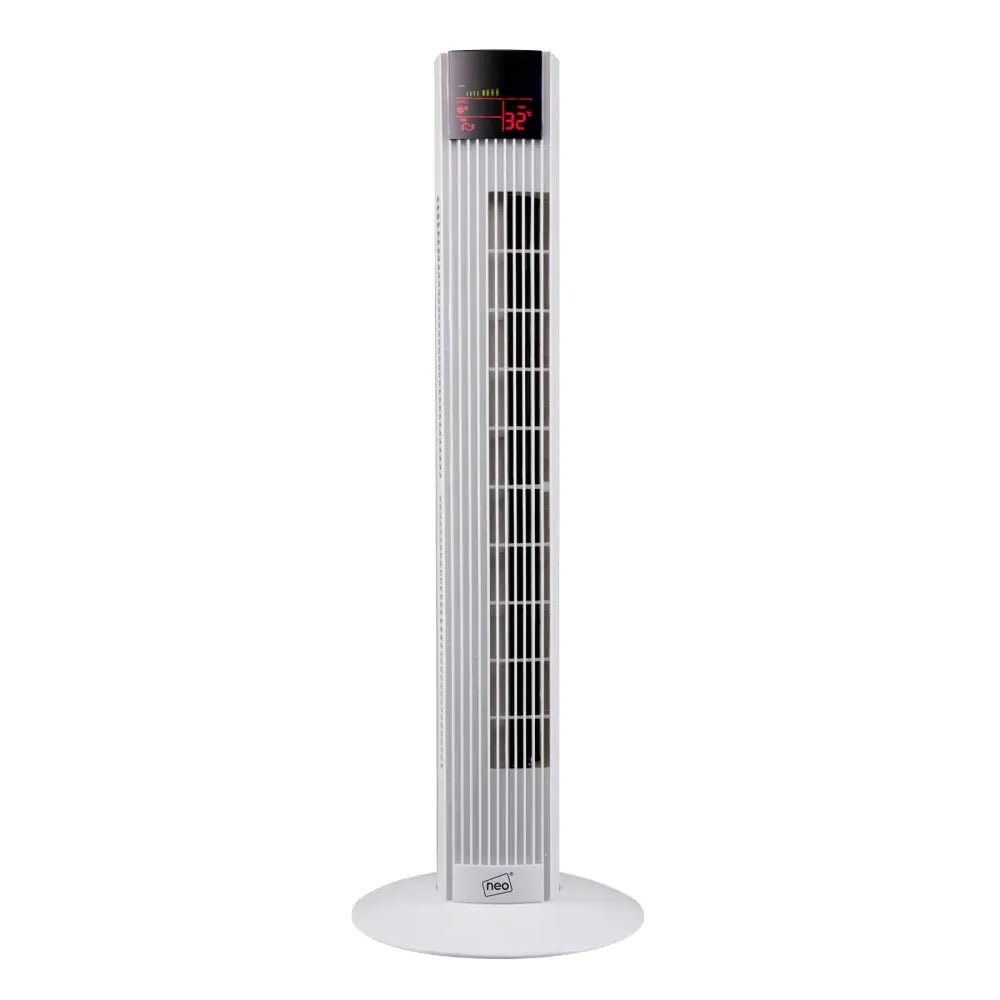 36’ free standing 3 speed tower fan with remote control - white - Nexellus