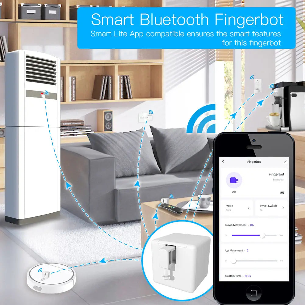 Smart bluetooth fingerbot