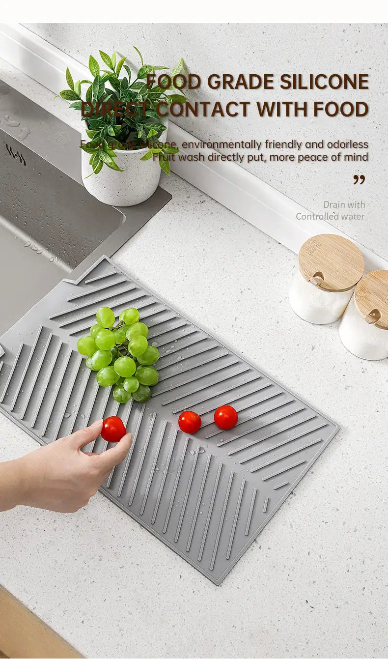 Dishes drain pad insulation pad can be cut kitchen wash