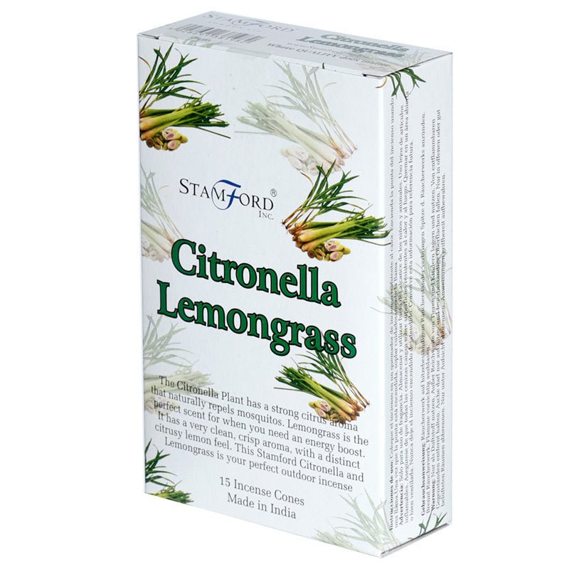 37198 Stamford Incense Cones - Citronella and Lemongrass - Qty: 12 - Nexellus