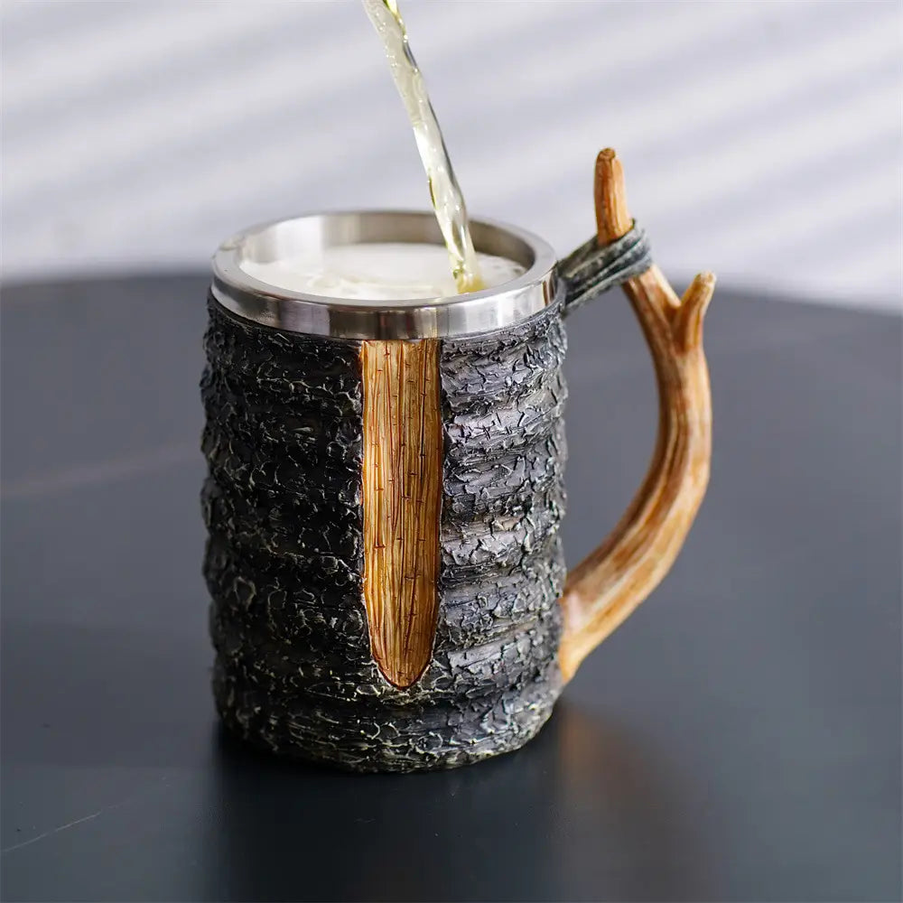 Simulation branch handle mug back to nature log beer cup