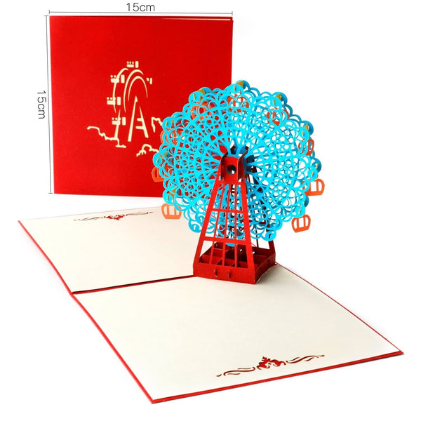 3D Ferris Wheel 3D Pop Up Greeting Card - Nexellus