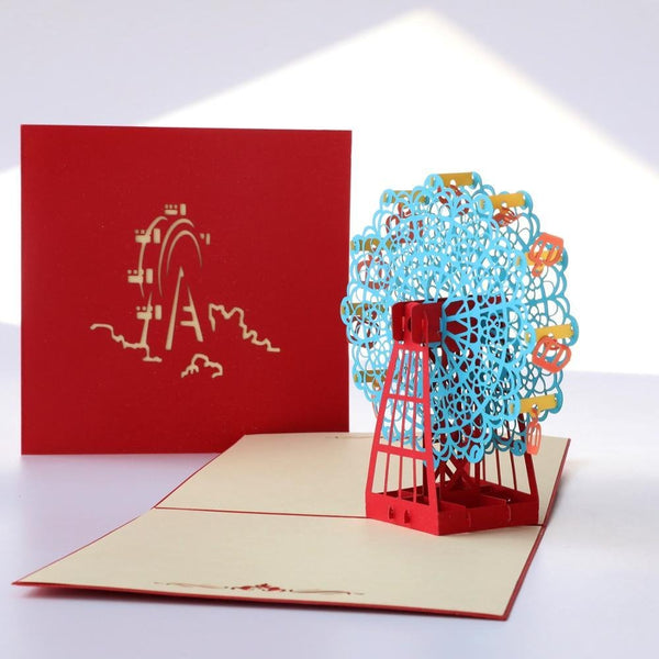 3D Ferris Wheel 3D Pop Up Greeting Card - Nexellus