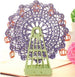 3D Handmade Ferris Wheel Greeting Card Purple - Nexellus