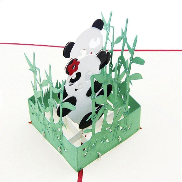 3D Handmade Panda Pop Up Greeting Card - Nexellus