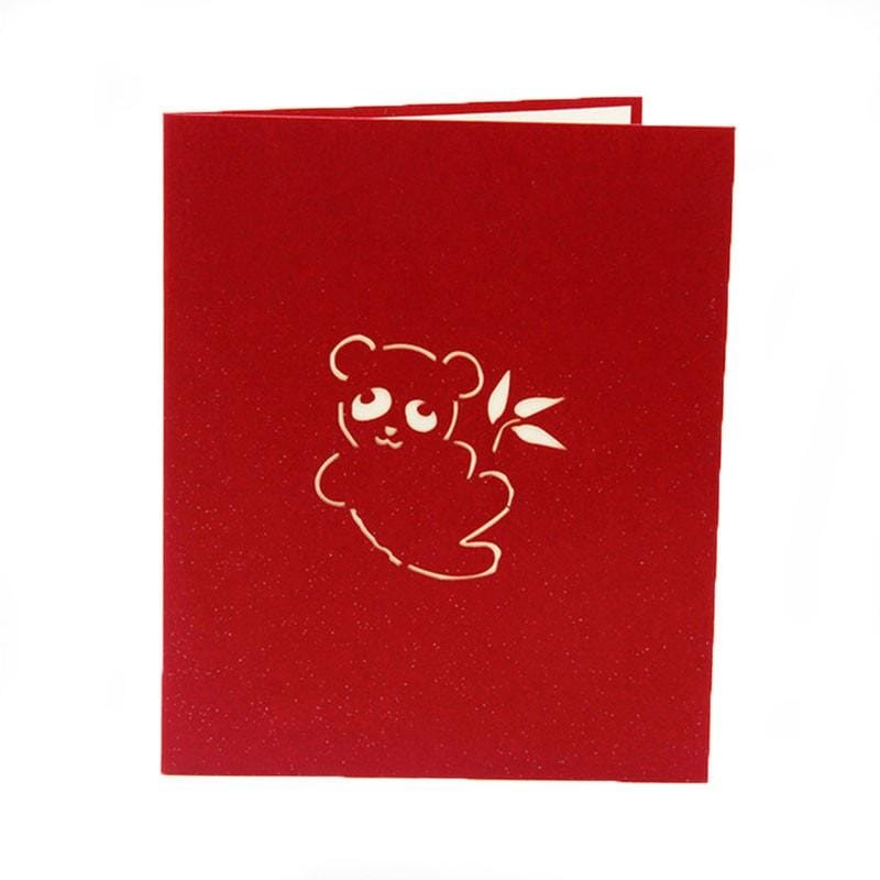 3D Handmade Panda Pop Up Greeting Card - Nexellus