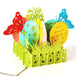 3d POP Butterfly Moon Star , Easter Eggs Greeting Card - Nexellus