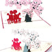 3d Pop Cherry Tree Love card - Valentine's day Card - Nexellus