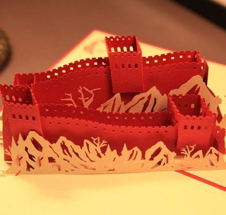 3D Pop The great Wall of China Greeting Card - Nexellus