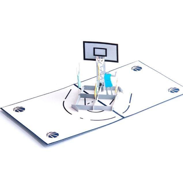 3D pop up Basketball Greeting Card - Nexellus