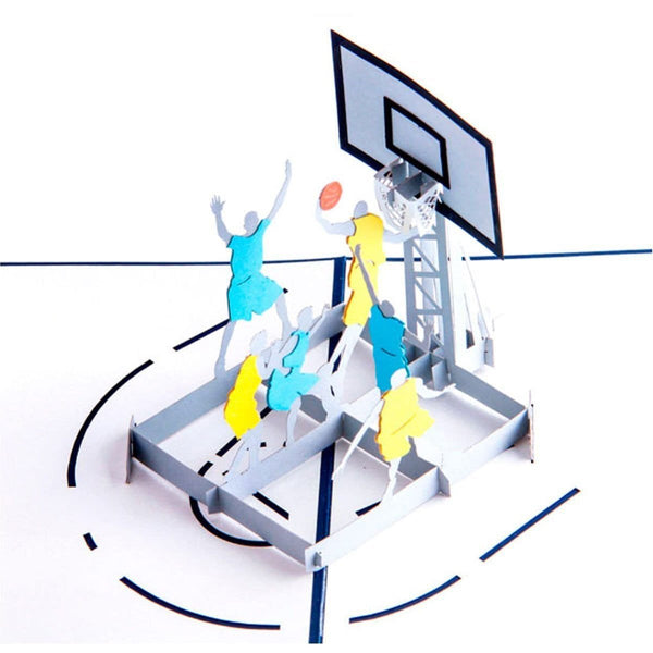 3D pop up Basketball Greeting Card - Nexellus