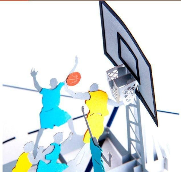 3D pop up Basketball Greeting Card - Nexellus