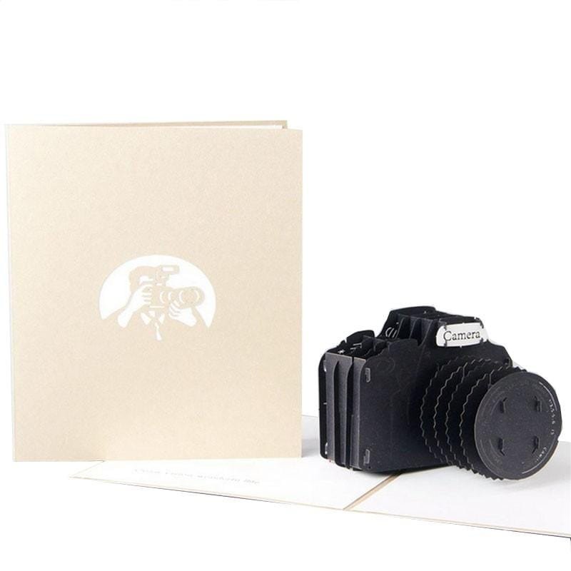 3D pop up Camera Greeting Card - Nexellus