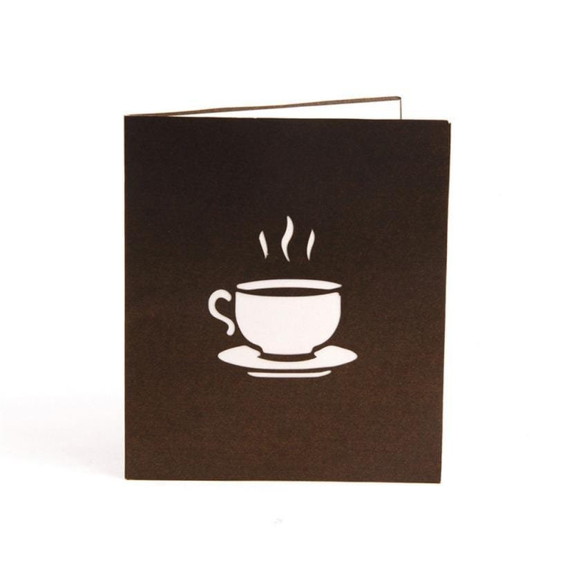 3d Pop Up Coffee Cup Greeting Card - Nexellus